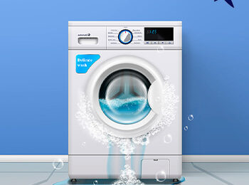 8 علت جمع شدن آب در ماشین لباسشویی